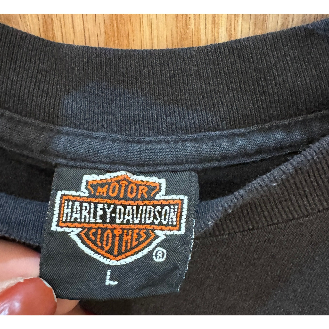 Vtg 1991 Harley Davidson Colorado Springs Single Stitch 3D Emblem T-Shirt USA