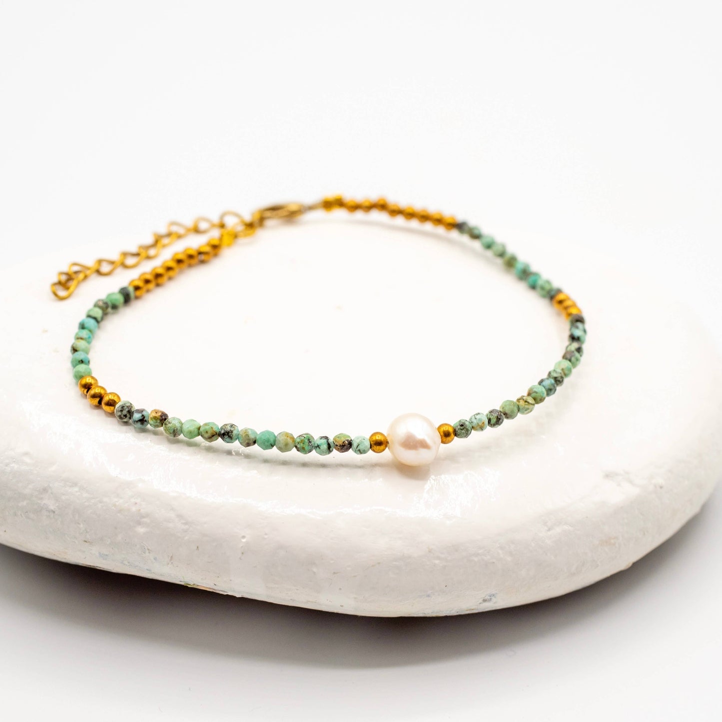 Turquoise Pearl Bracelet