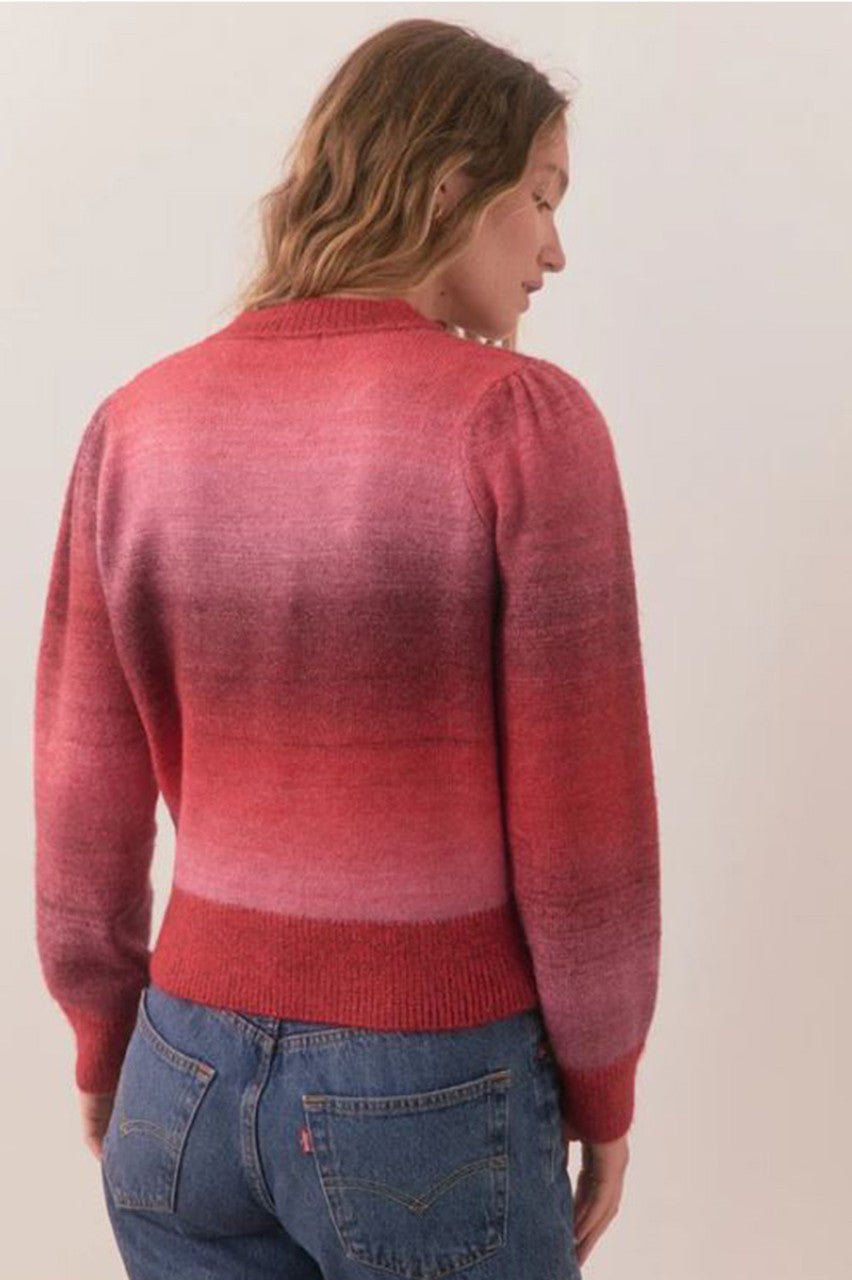 Ayla Puff Sleeve V-Neck Sweater
