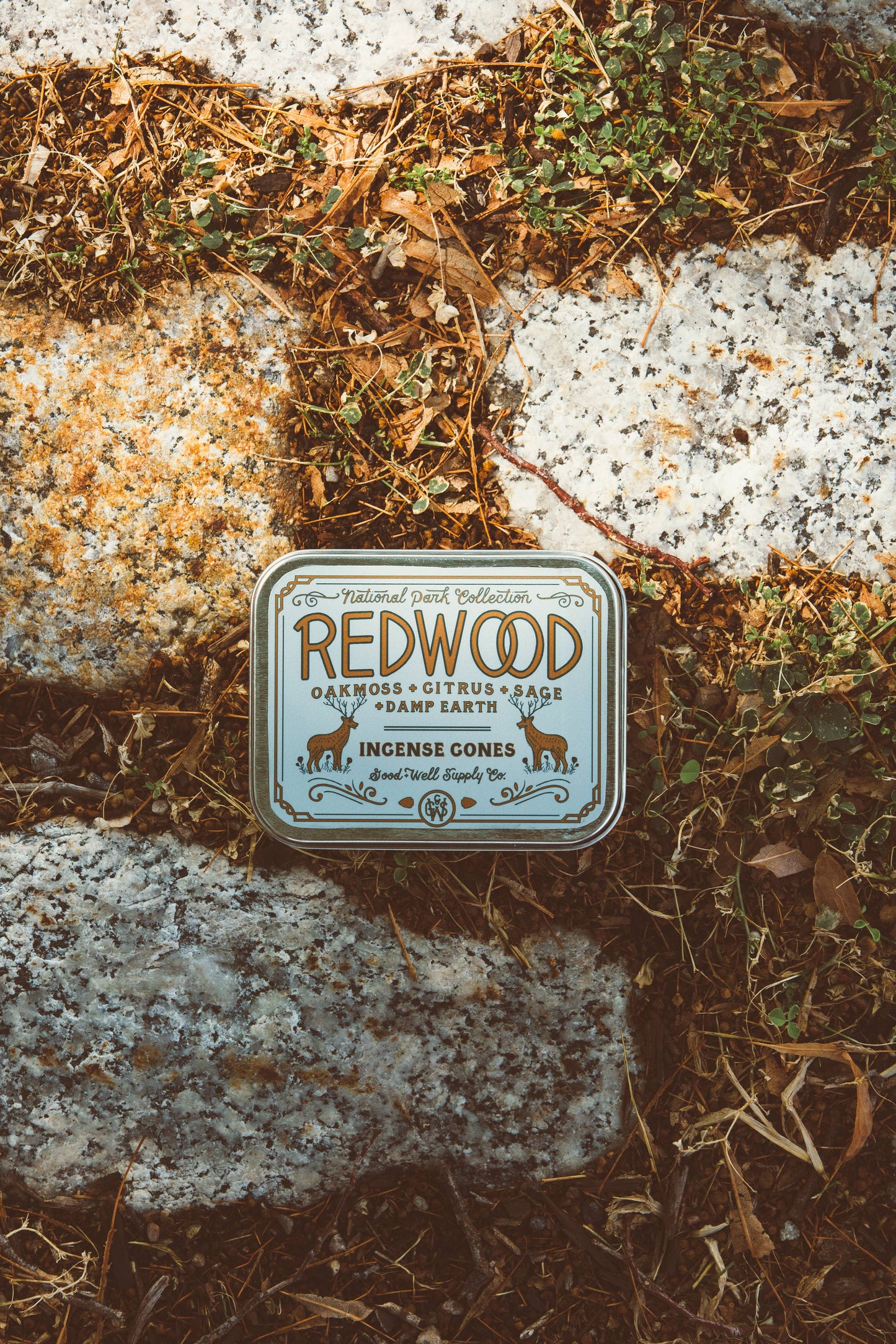 Redwood Incense - Oakmoss Sage Citrus + Damp Earth