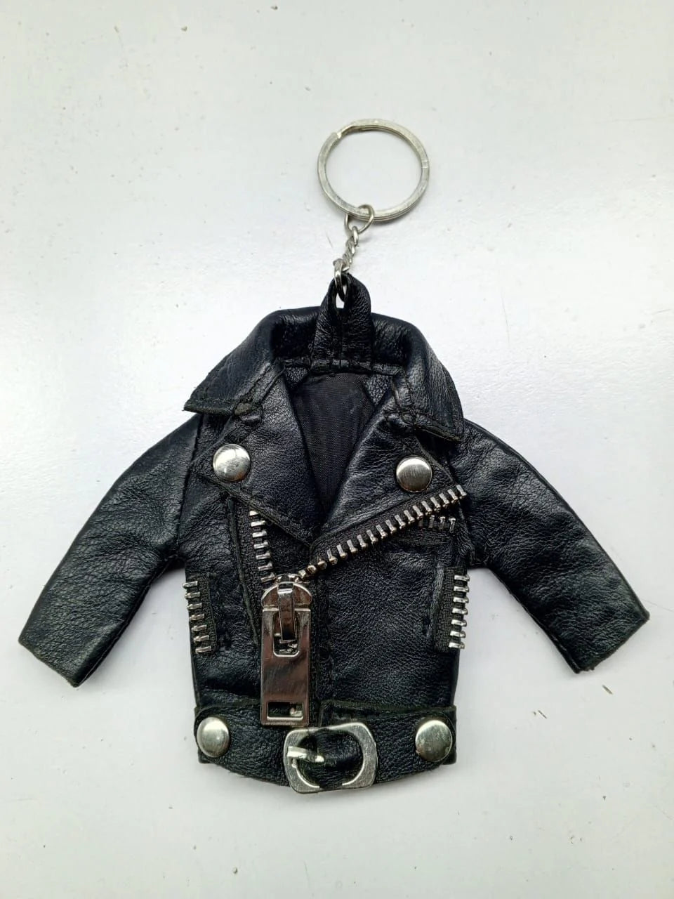 Leather Jacket Keychain