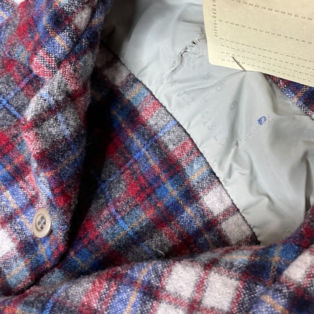 Vintage Pendleton Board Shirt Blue Red Gray Plaid Men's Small