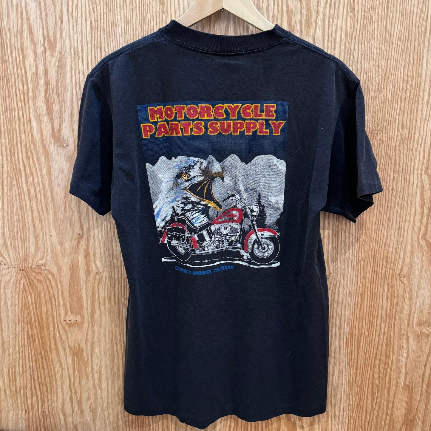 Vtg 1991 Harley Davidson Colorado Springs Single Stitch 3D Emblem T-Shirt USA