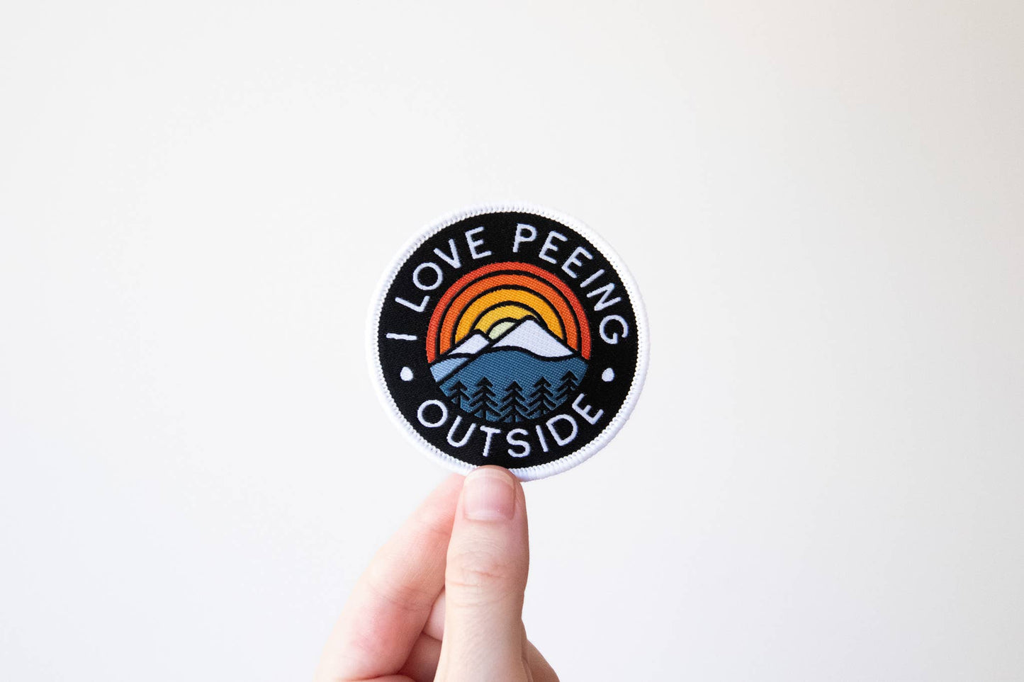 I Love Peeing Outside Patch | Iron On Embroidered Patch