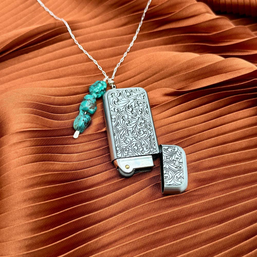 Handmade Flicker Lighter Necklace