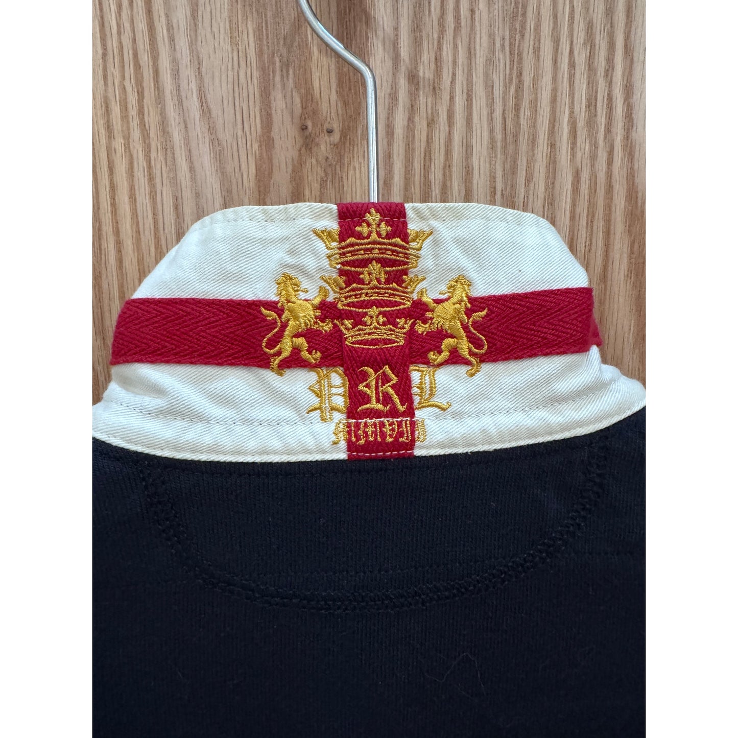 Vintage Top Polo Burgundy Yellow Green Rugby Ralph Lauren Men's L