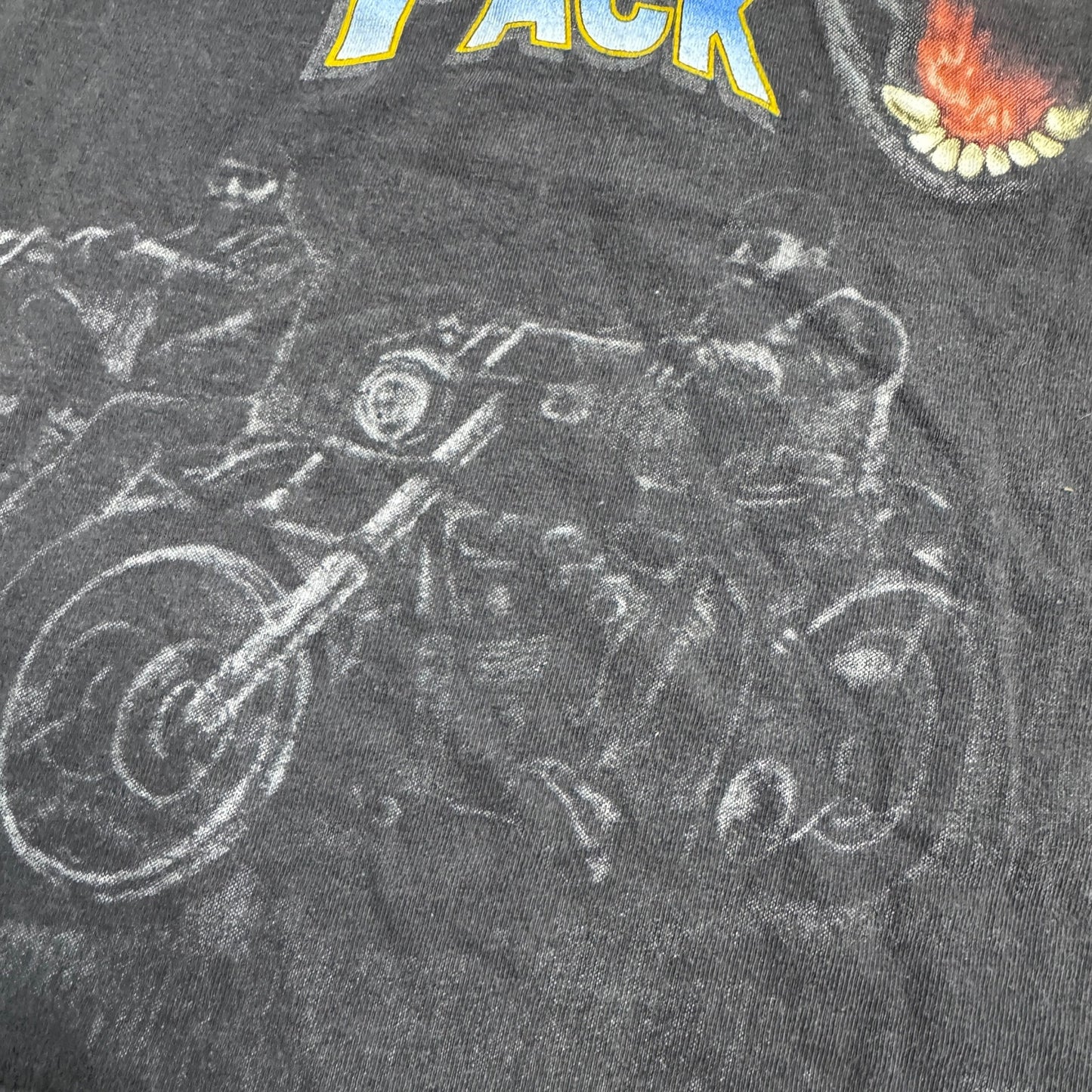Vintage Harley Davidson Leader of The Pack Wolf AOP Bobos Choppers XL Munich