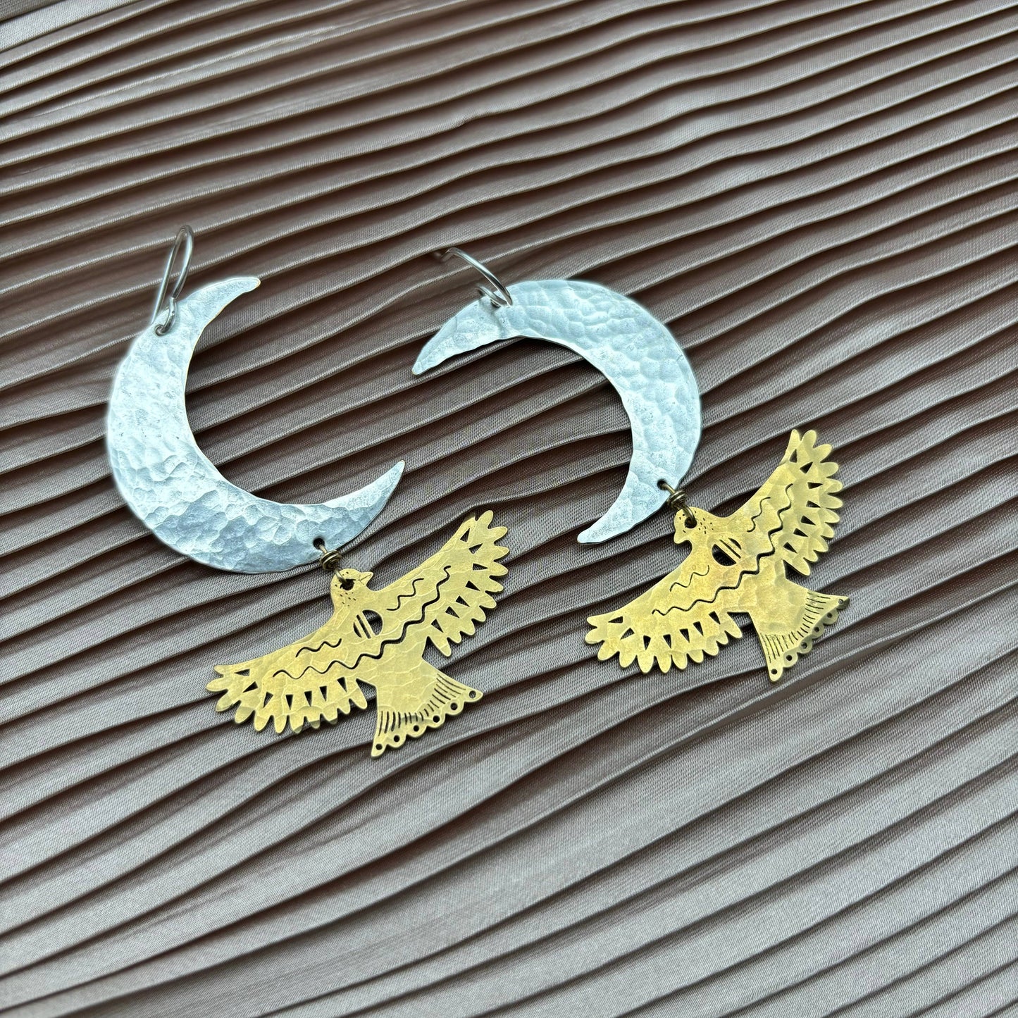 Handmade Night Wing Earrings