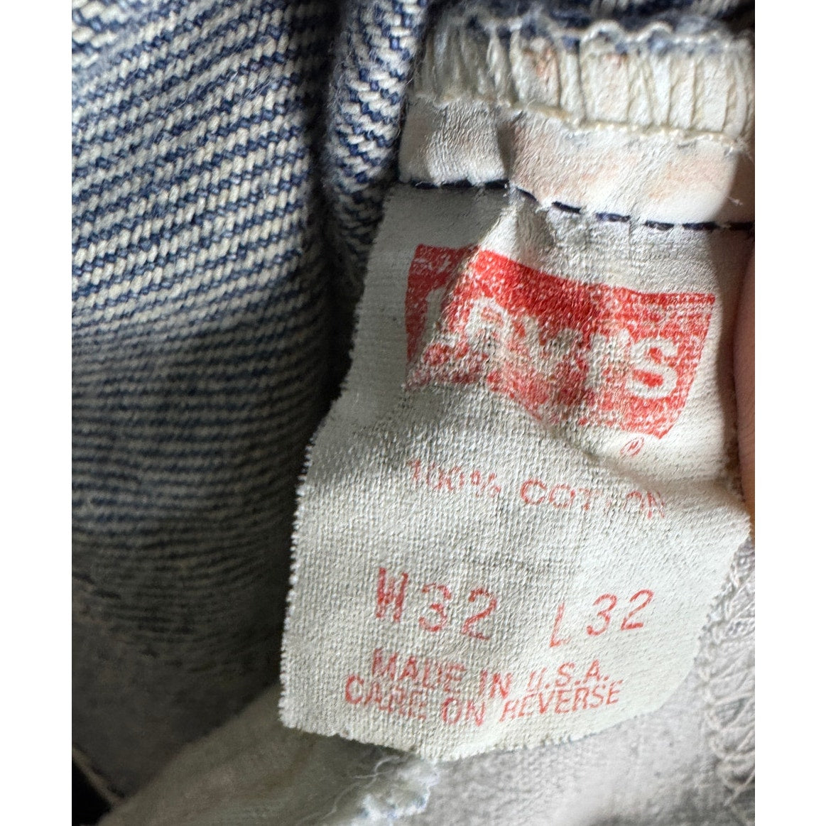 Vintage Levis 505 Denim 1990s 505 100% Cotton Medium Wash 32x32 Men's