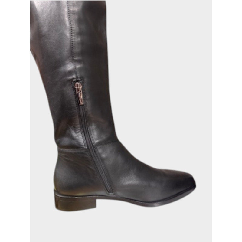 Vince Camuto OTK Over The Knee Leather Boots Black Women's 8