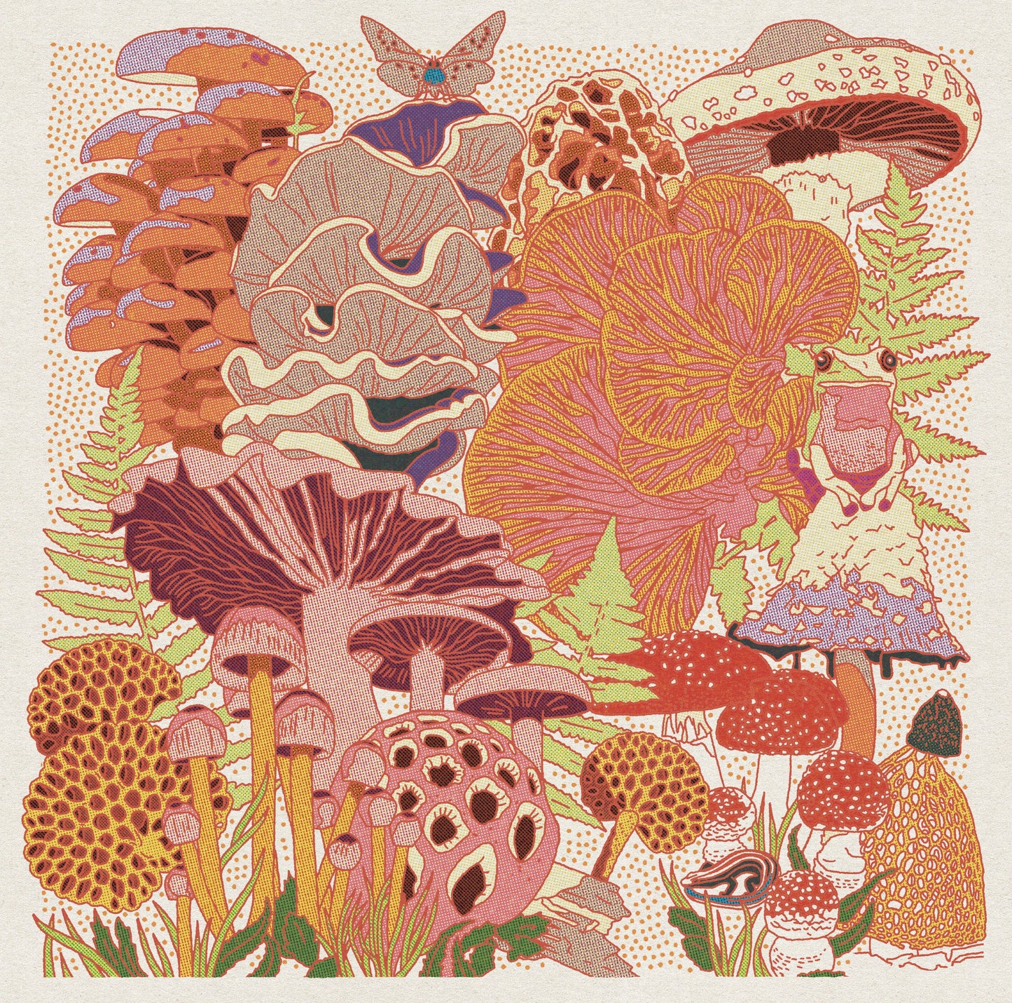 Mushroom Planet #3 12"x12" Print