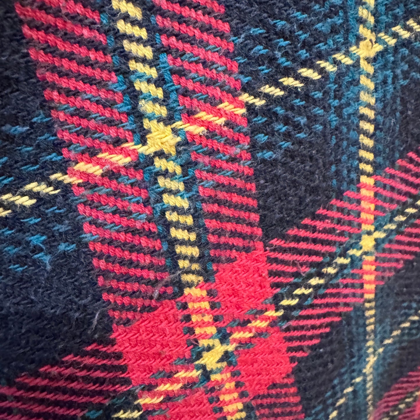 Vintage 1990s Polo by Ralph Lauren Flannel Cotton Thick Heavy M Plaid Red Yellow