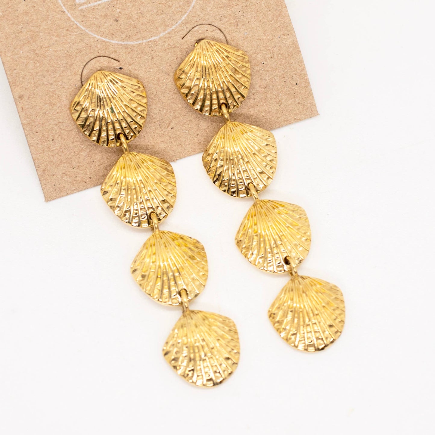 Brass Shell Earrings