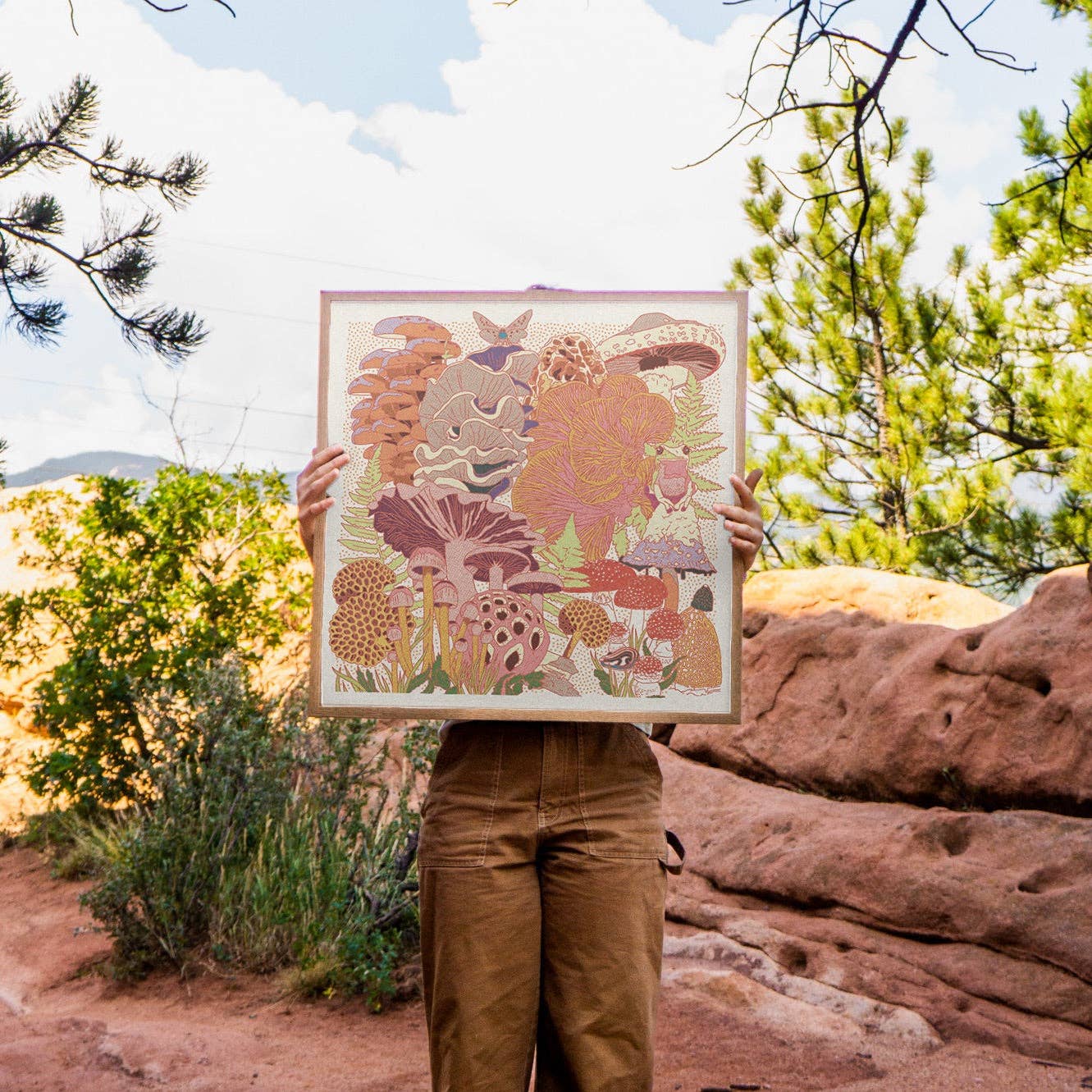Mushroom Planet #3 12"x12" Print