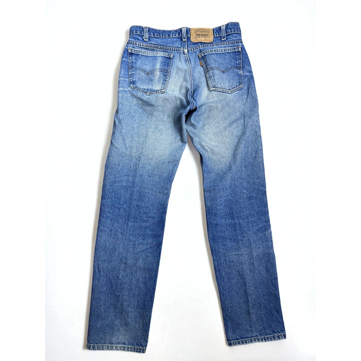 Vintage Levis 505 Denim 1990s 505 100% Cotton Medium Wash 32x32 Men's