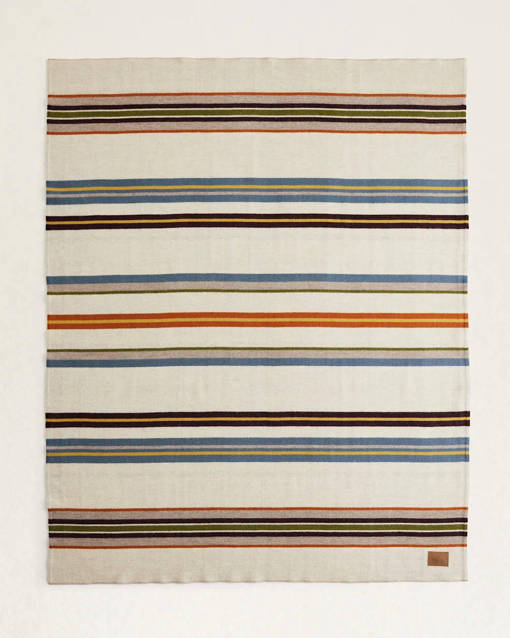 Bridger Stripe Throw Blanket - Ivory Mix