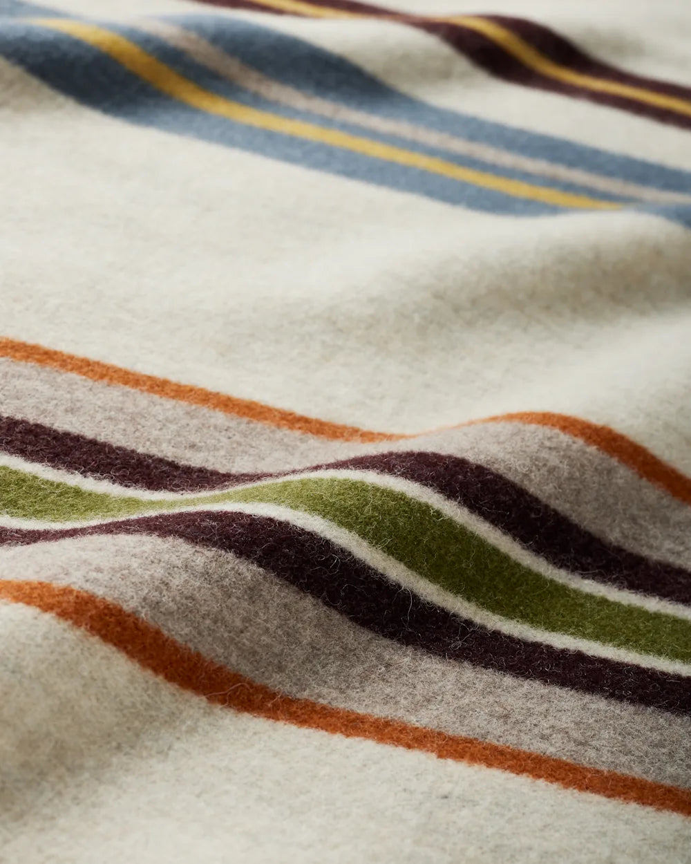 Bridger Stripe Throw Blanket - Ivory Mix