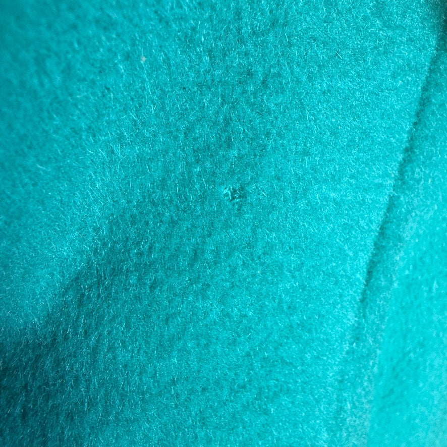 Vintage Rothmoor Wool Coat Vibrant Teal 1960s Swing Bright Women's Large