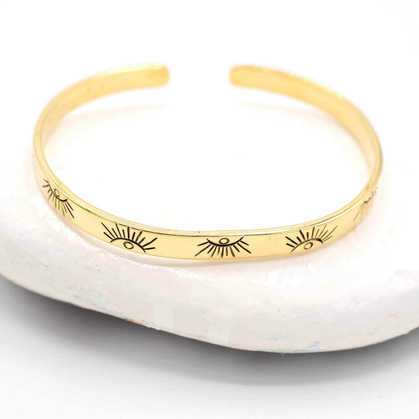 Brass Eye Bangle