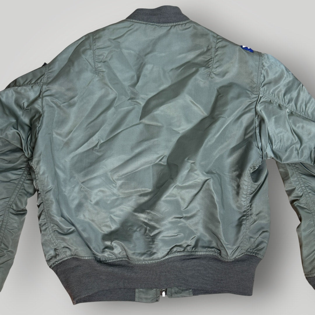 Vintage Military Jacket Flyer's Man Light Zone L-2B Medium Vietnam Flown Colonel