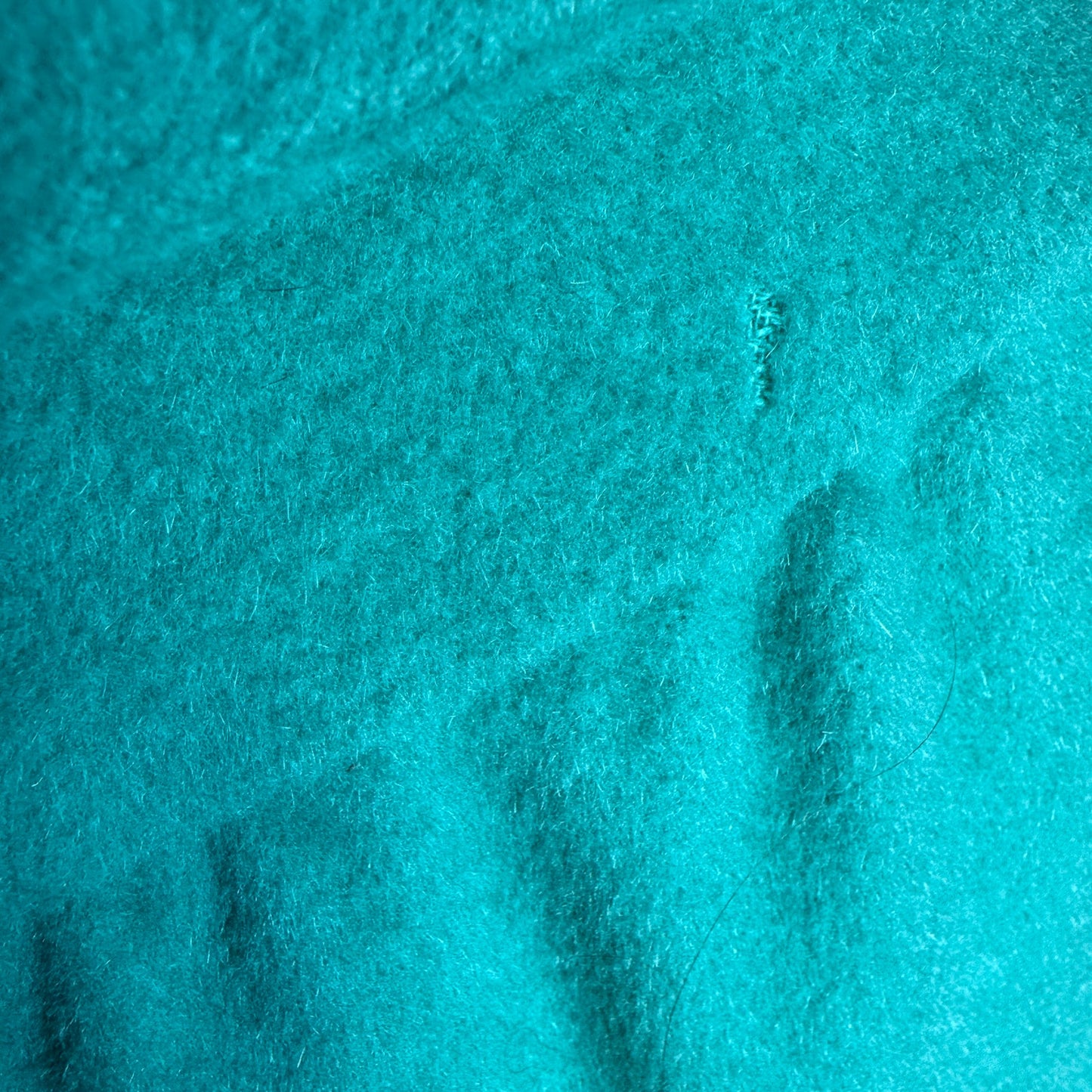 Vintage Rothmoor Wool Coat Vibrant Teal 1960s Swing Bright Women's Large