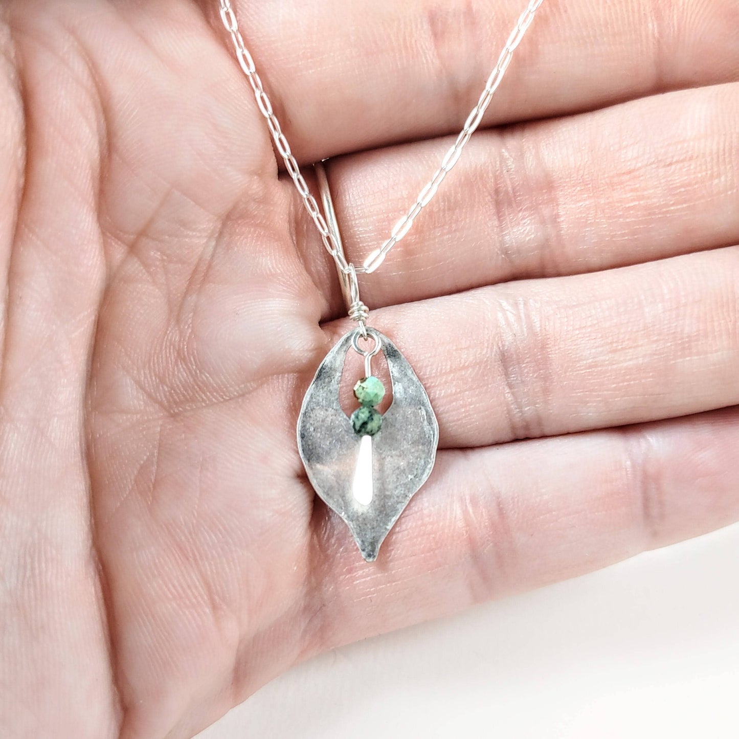Handmade Tea Leaf Necklace