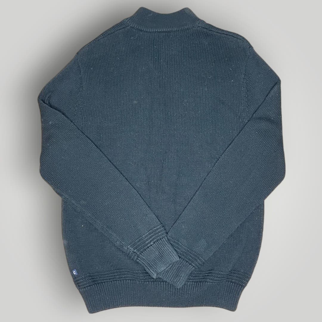 Vintage Chaps Ralph Lauren Henley Sweater Snowflake 1005 Cotton Men's Med