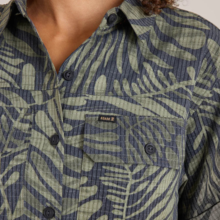 Bless Up Cropped Button Up Shirt