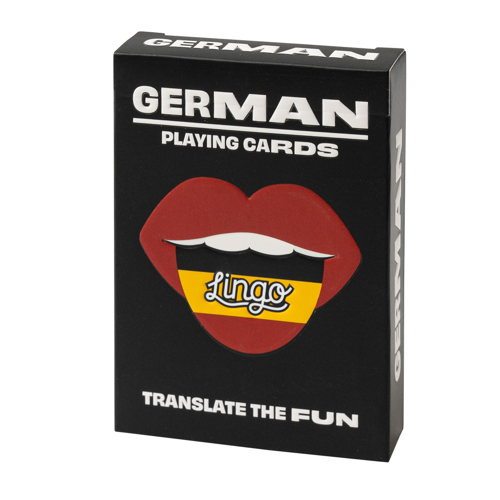 German language travel playing cards