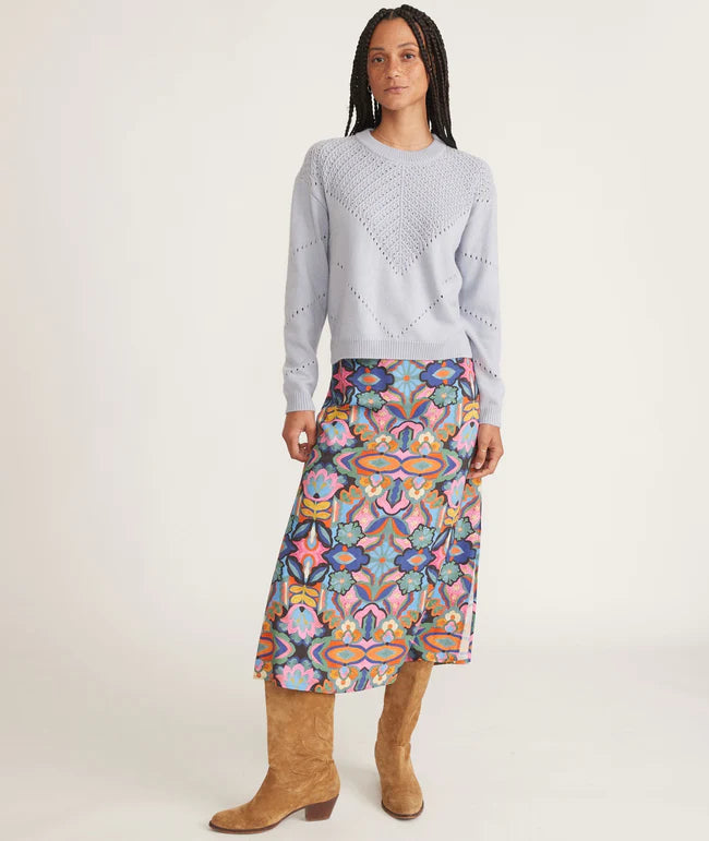 Olivia Crewneck Sweater in Slate