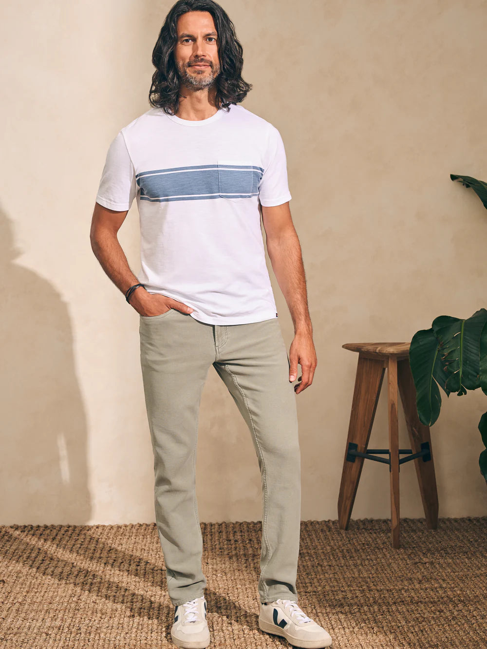 Sunwashed Organic Cotton Pocket T-Shirt