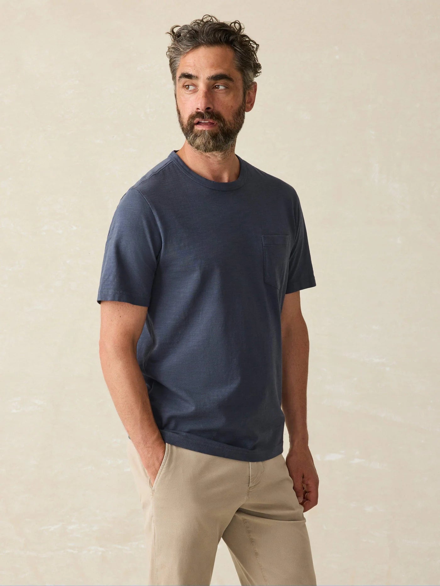 Sunwashed Organic Cotton Pocket T-Shirt