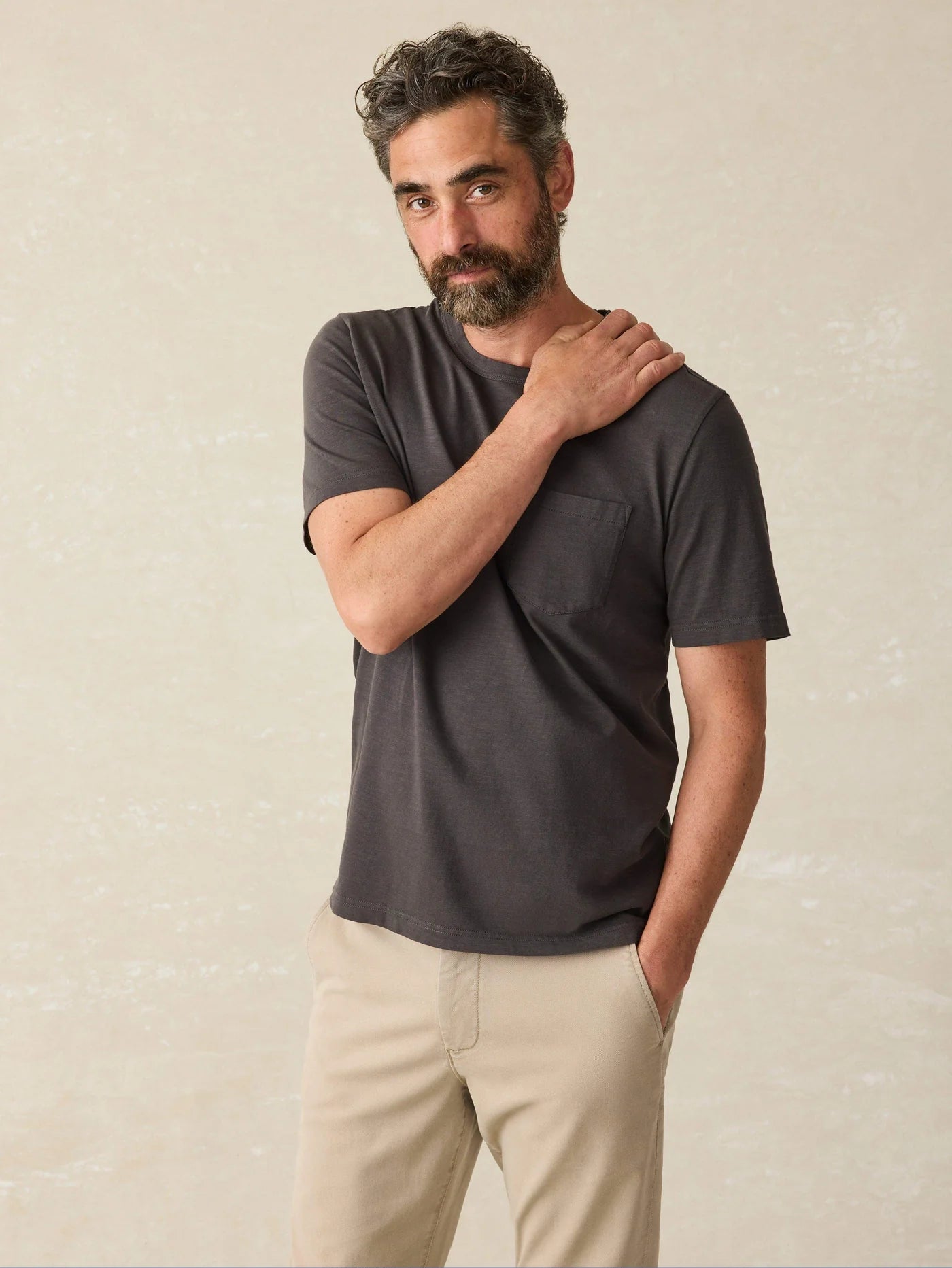 Sunwashed Organic Cotton Pocket T-Shirt