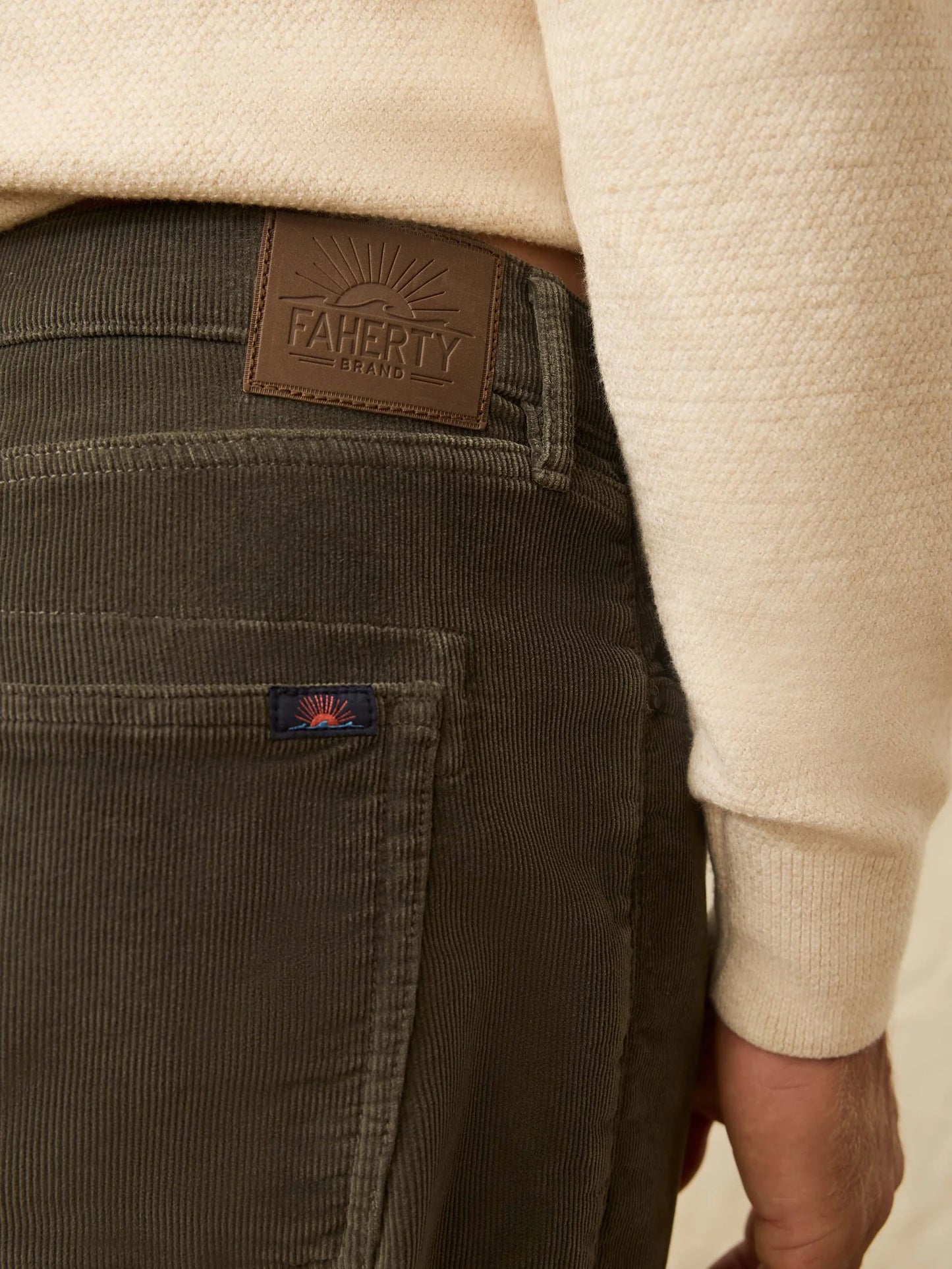 Stretch Terry Corduroy 5-Pocket Pant