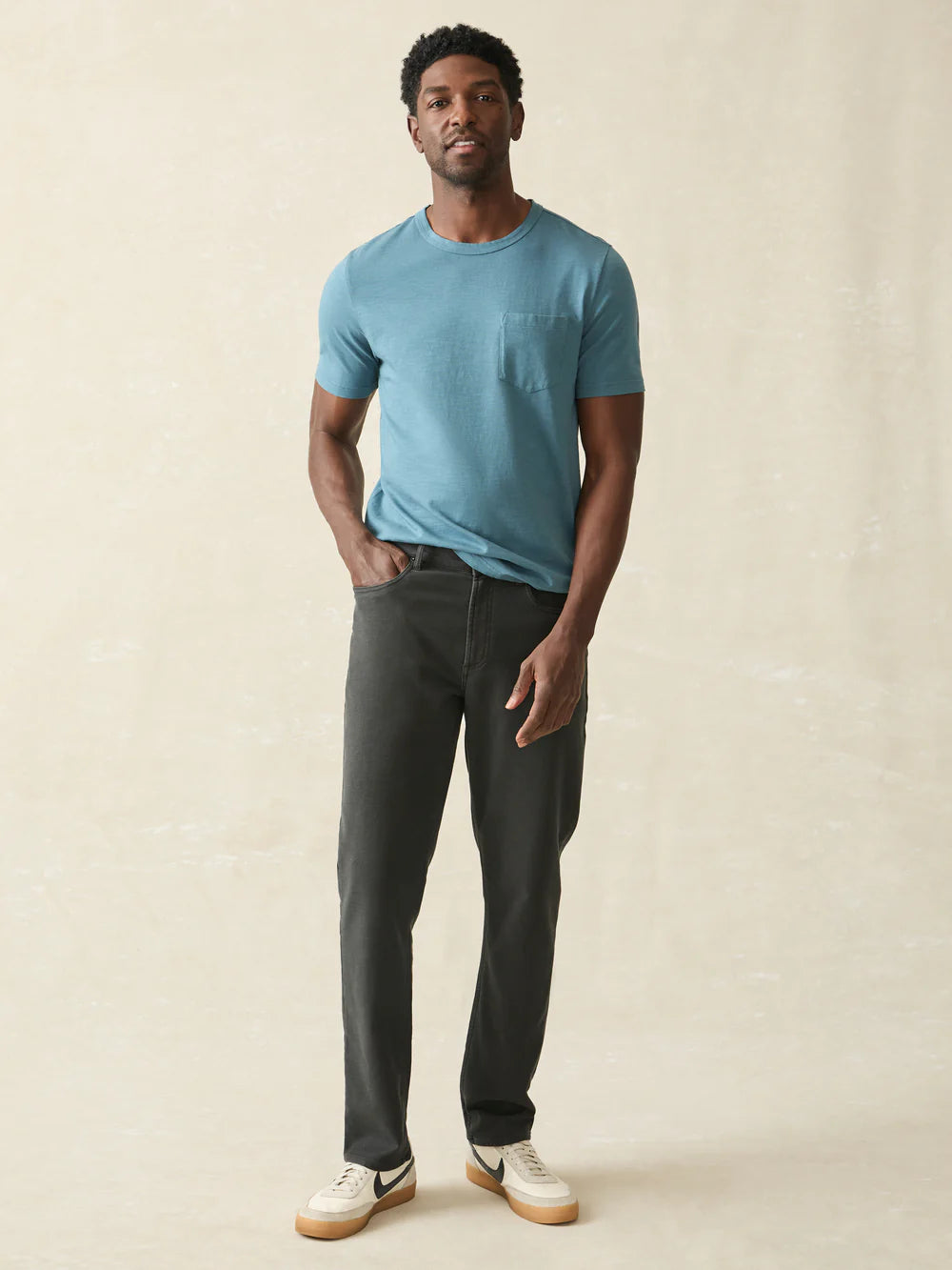 Sunwashed Organic Cotton Pocket T-Shirt