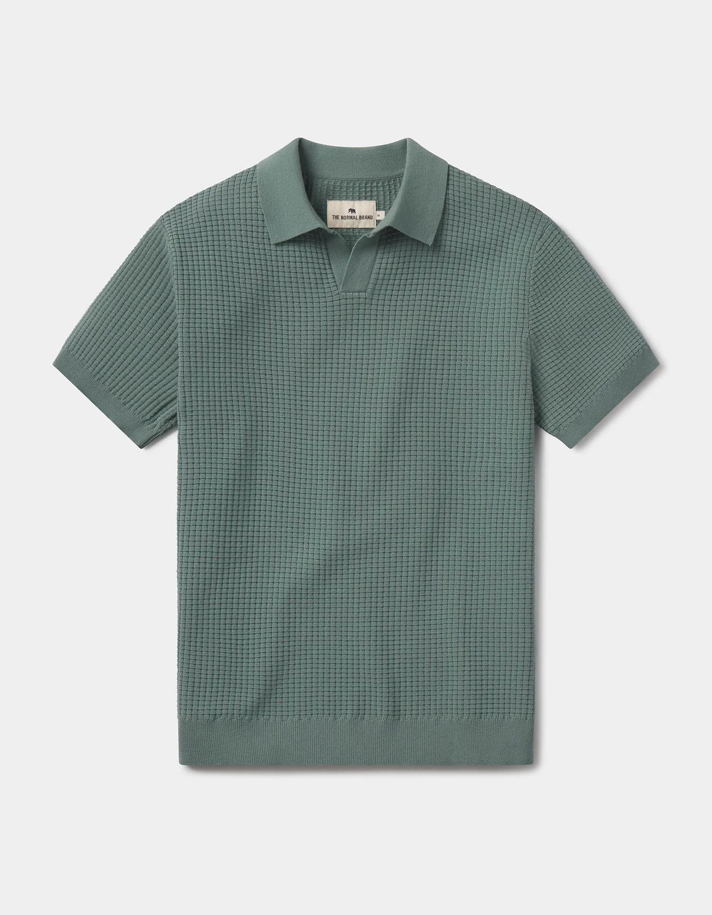 Waffle Stitch Button Up