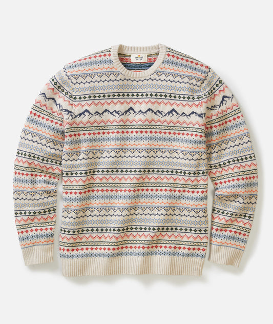 California Fair Isle Crew Sweater