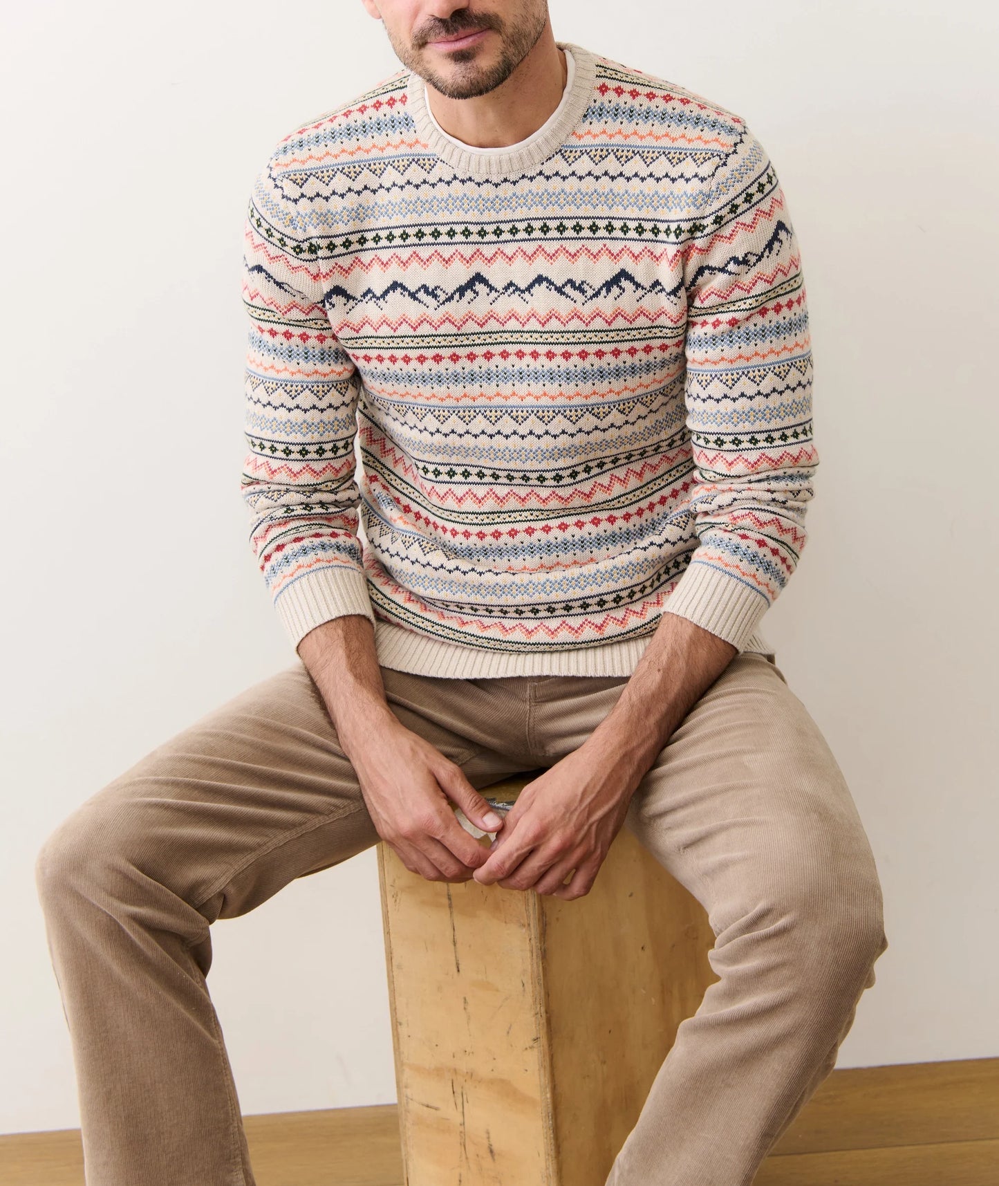 California Fair Isle Crew Sweater