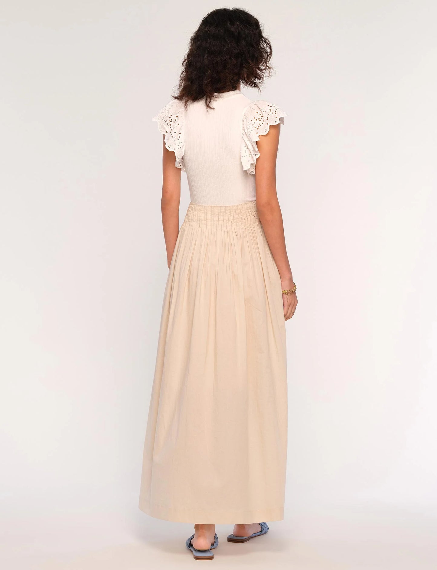 Renne Pintuck Maxi Skirt