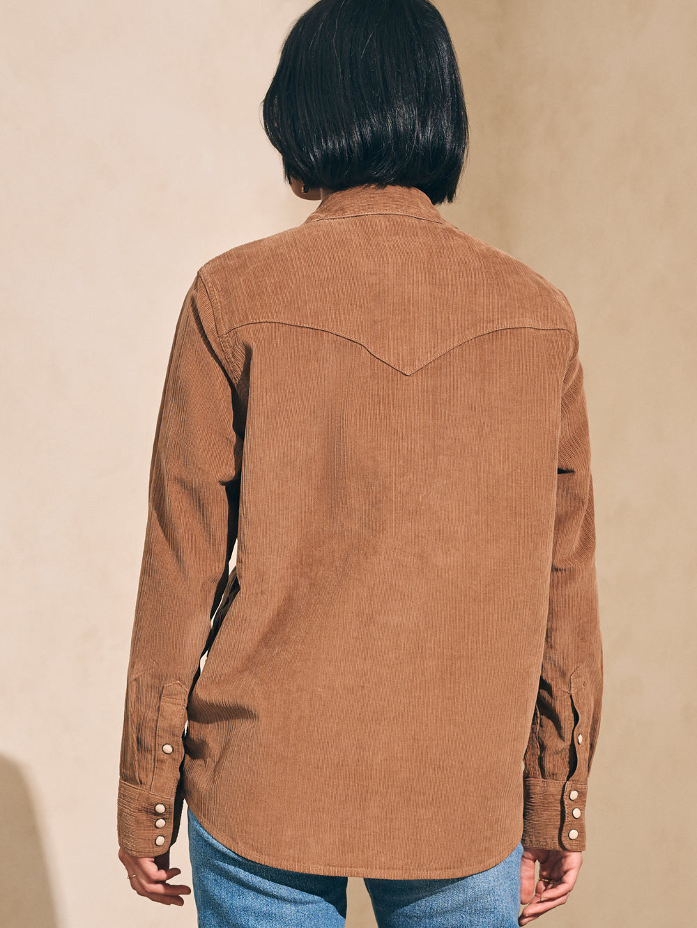 Stretch Cord Western Shirt