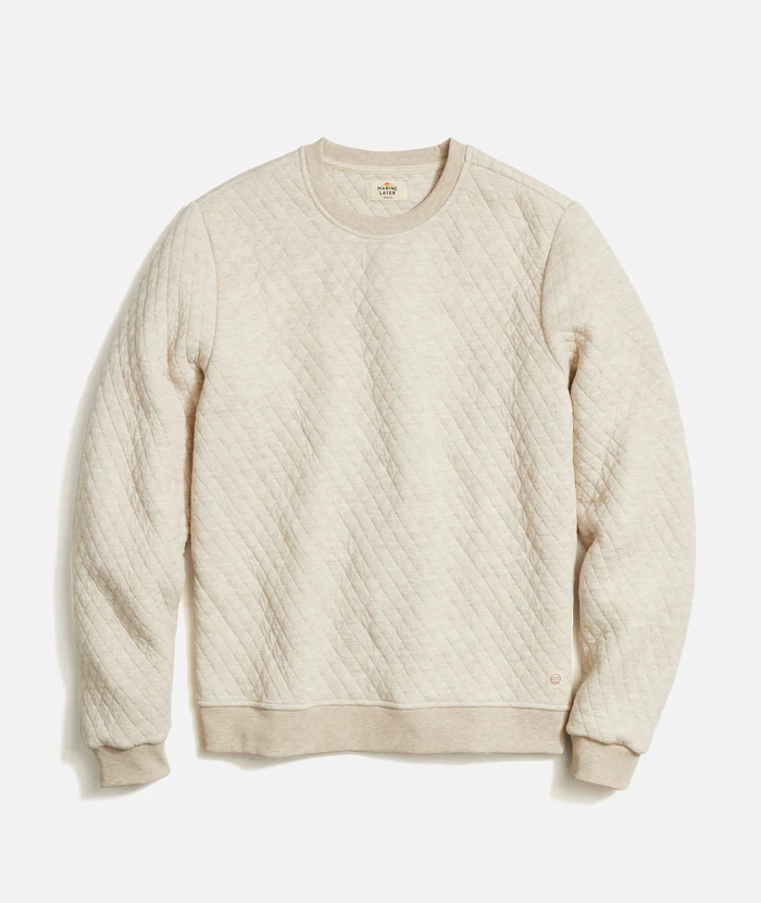 Corbet Quilted Crewneck