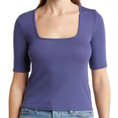 Lexi Rib Square Neck Top
