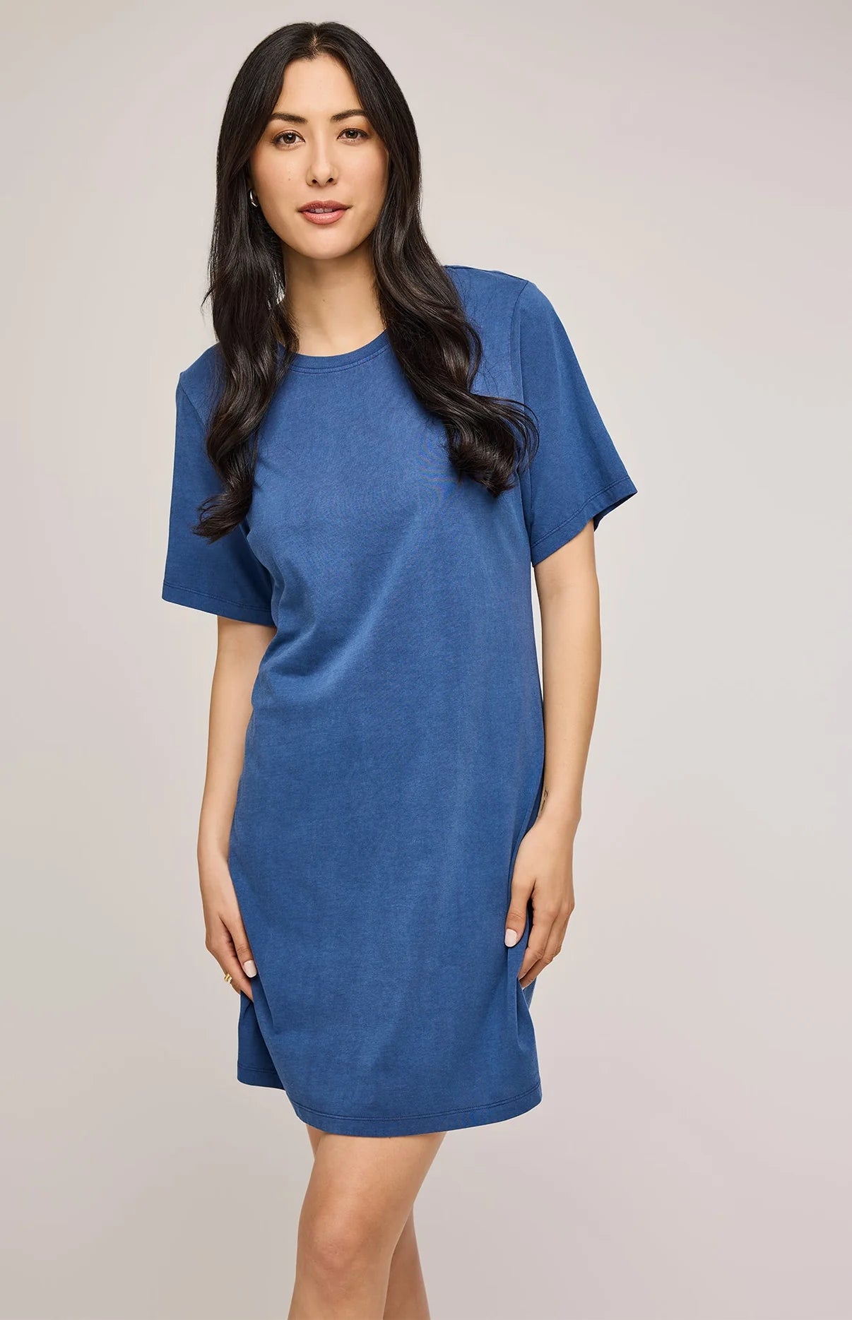 navy longer tshirt dress womens