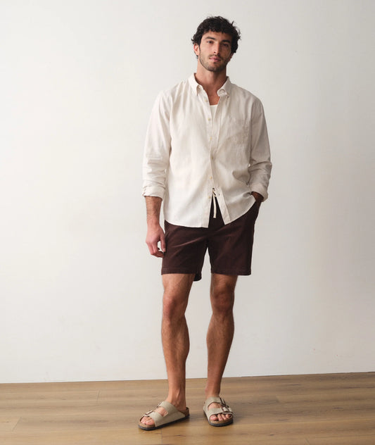 Saturday Corduroy Short 6" - Dark Brown