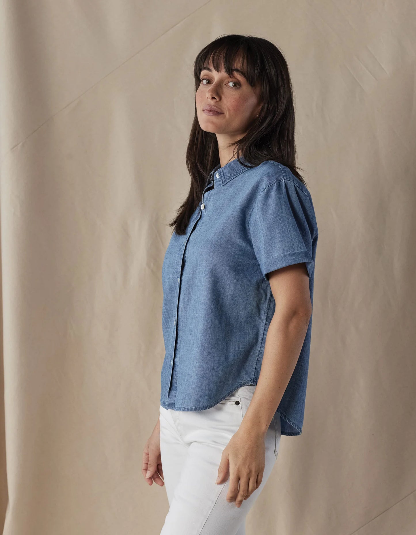 Chambray Rosie SS Button Up