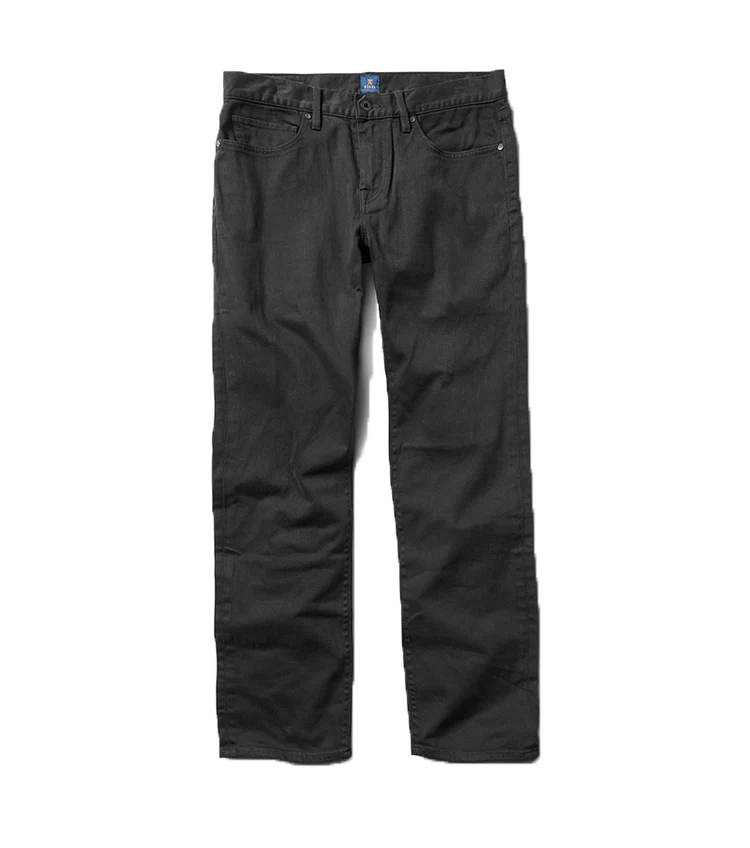 Roark HWY 128 Straight Fit Broken Twill Jeans - Black
