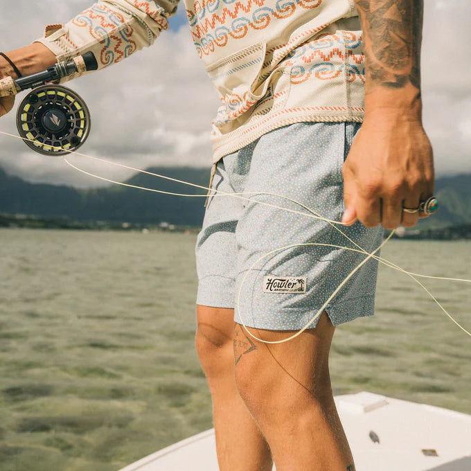 Deep Set Boardshorts - Lotsa Dots Pool Blue