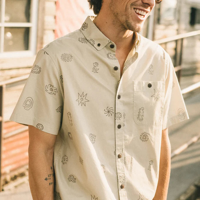 Mansfield Shirt - Molecular Movements : Antique Black