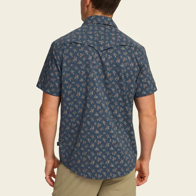 Open Country Tech Shirt - Rancher Floral Dark Slate