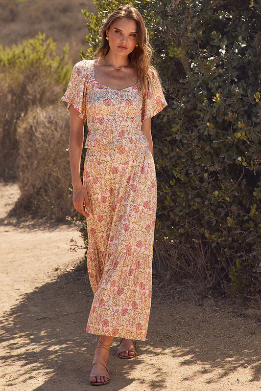 Dagny Floral Midi Skirt